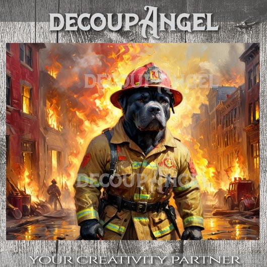 杖のコルソ – ファイアフィゲーター – デコページ –  薄葉紙