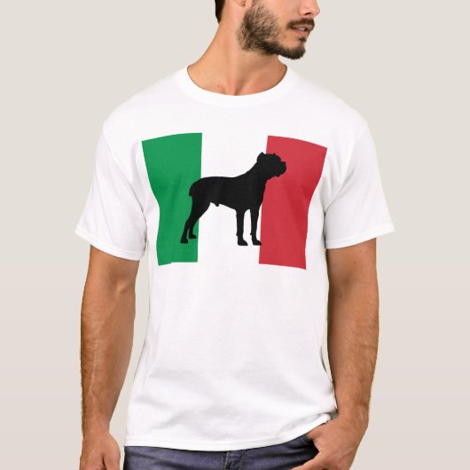 杖のcorsoのシルエットの旗 tシャツ (正面)