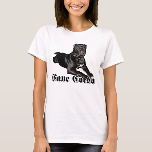 杖のCorsoの子犬のTシャツ Tシャツ (正面)