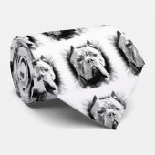 杖のCorso犬 ネクタイ (ロール)