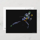 杖を持ったジョーカー ポストカード (正面/裏面)