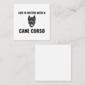 杖を持った方が生活は良い スクエア名刺 (正面/裏面)