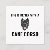 杖を持った方が生活は良い スクエア名刺 (正面)