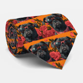 杖コルソとハートバラバレンタインデー ネクタイ (ロール)