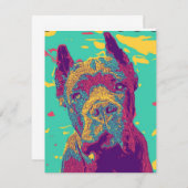 杖コルソイタリアンマスティフ ノートカード (正面/裏面)