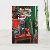 杖コルソクリスマスドッグいけなまたはニース シーズンカード (正面)