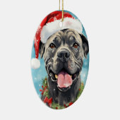 杖コルソクリスマスブラシ絵画のアートワーク セラミックオーナメント (右)