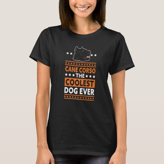 杖コルソクールドッグ犬のオーナー杖コルソ5 Tシャツ (正面)