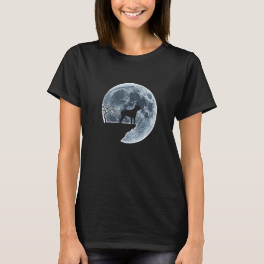 杖コルソハロウィーンの衣装ムーンシルエット Tシャツ (正面)
