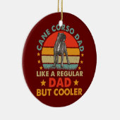 杖コルソパパおもしろいヴィンテージ杖コルソドッグ セラミックオーナメント (右)