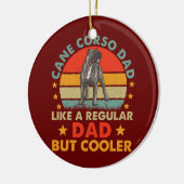 杖コルソパパおもしろいヴィンテージ杖コルソドッグ セラミックオーナメント (左)