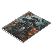 杖コルソ乗用オートバイハロウィンホラー ノートブック (左側)