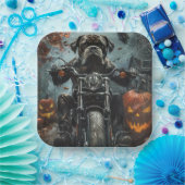 杖コルソ乗用オートバイハロウィンホラー ペーパープレート (パーティー)