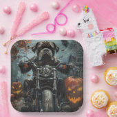 杖コルソ乗用オートバイハロウィンホラー ペーパープレート (パーティー)