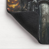 杖コルソ乗用オートバイハロウィンホラー マウスパッド (コーナー)