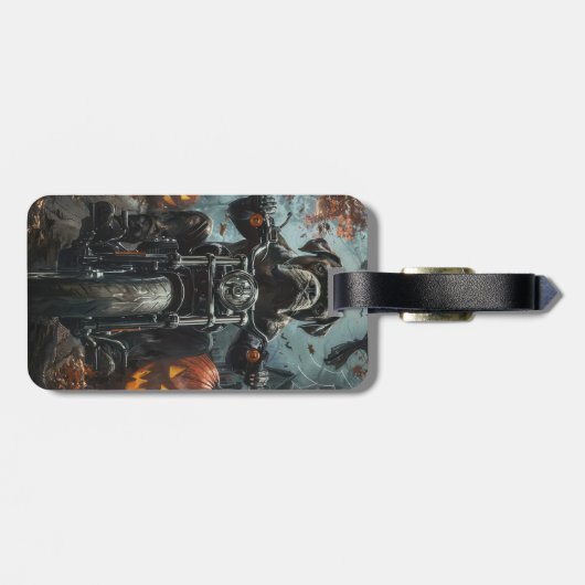 杖コルソ乗用オートバイハロウィンホラー ラゲッジタグ (裏面横)