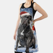 杖コルソ冬ワンダーランドクリスマスジョイ エプロン (インサイチュ)