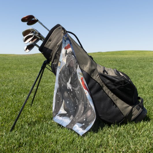 杖コルソ冬ワンダーランドクリスマスジョイ ゴルフタオル (グリーン)