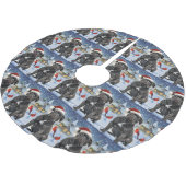 杖コルソ冬ワンダーランドクリスマスジョイ ブラッシュドポリエステルツリースカート (アングル)