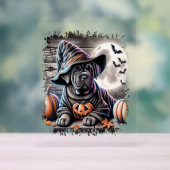 杖コルソ犬ハロウィーン アクリルサイン (ニュートラル)