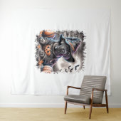 杖コルソ犬ハロウィーン タペストリー (インサイチュ(横))