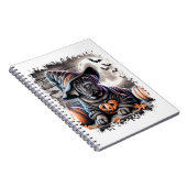 杖コルソ犬ハロウィーン ノートブック (右側)