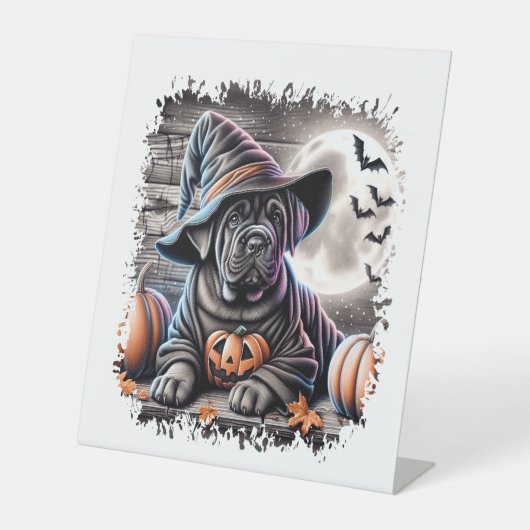 杖コルソ犬ハロウィーン 台座サイン (正面)
