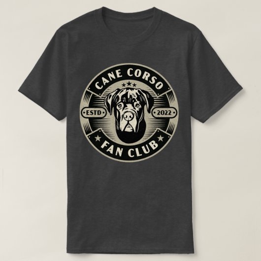 杖コルソ犬ファンクラブ Tシャツ (デザイン正面)