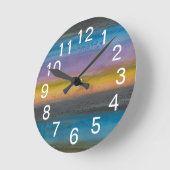 杜松の霧I ラウンド壁時計 (傾斜)