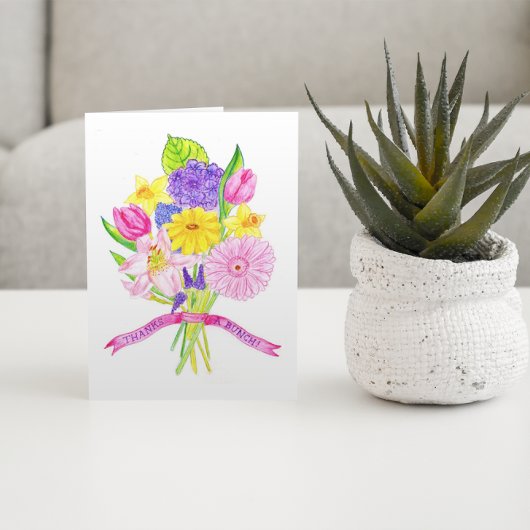 束のサンキューカードを感謝していしています サンキューカード