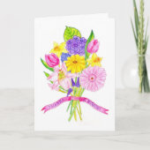 束のサンキューカードを感謝していしています サンキューカード (正面)