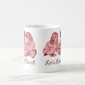 束の50年代の昼食を共にしようレトロのグラフィック コーヒーマグカップ (中央)