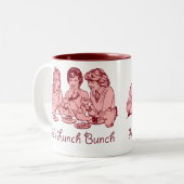 束の50年代の昼食を共にしようレトロのグラフィック ツートーンマグカップ (正面左)