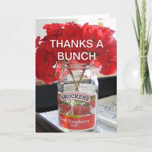 束を感謝していしています サンキューカード (正面)