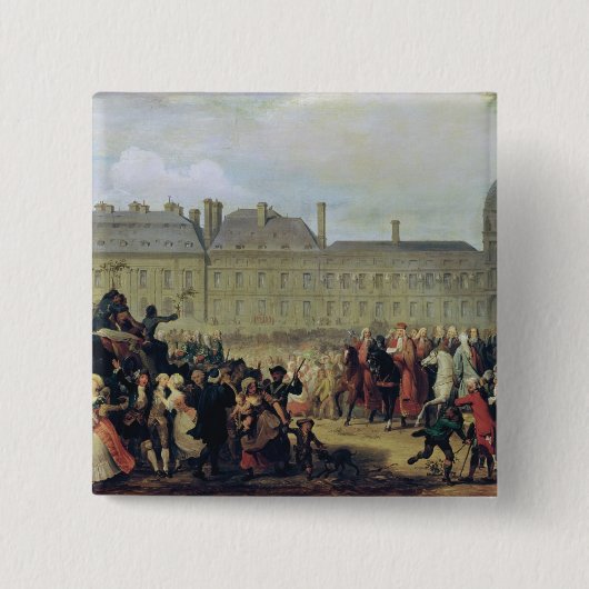 条約の署名の発表 缶バッジ (正面)