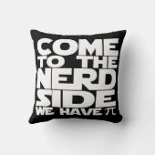 来おたく側にPiを数々の持つ クッション (裏面)