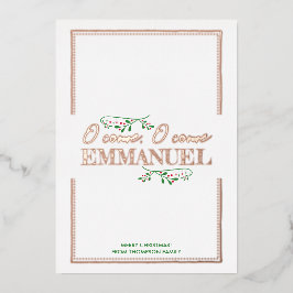 来たれ、エマニュエルよ！ 箔シーズンカード