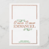 来たれ、エマニュエルよ! 箔シーズンカード (正面)