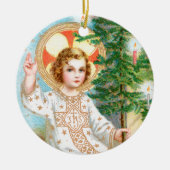 来たれ、来たれ、エマニュエルよ（詳細）  クリスマスの前のアドヴェント セラミックオーナメント (正面)