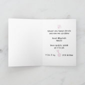 「来た!」 ベビーガール誕生アンノ…-カスタマイズ 案内状 (内部)