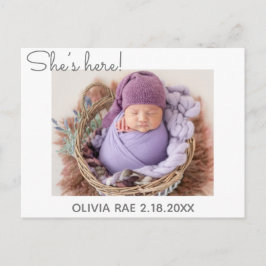 来た！来たぞ！シンプル感謝していモダン君 案内ポストカード