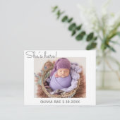 来た！来たぞ！シンプル感謝していモダン君 案内ポストカード (スタンド正面)