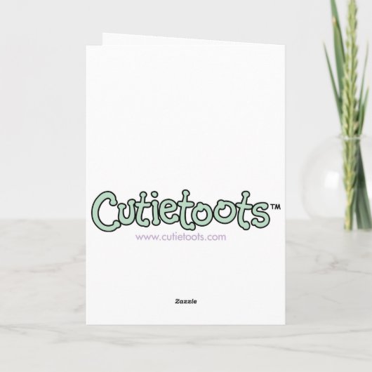 「来た！」 男の赤ちゃん誕生のお知らせ 案内状 (裏面)