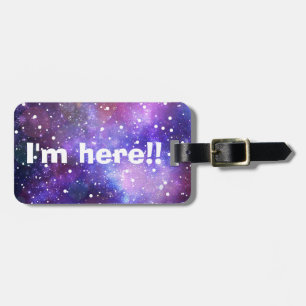 来た!!荷物おもしろい名タグ宇宙のテーマ ラゲッジタグ
