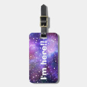 来た!!荷物おもしろい名タグ宇宙のテーマ ラゲッジタグ (正面縦)