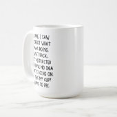 来た、見た、やった...あれ、何してたっけ？戻ろ コーヒーマグカップ (正面左)