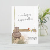 来つるBohoシックなガーデンスイングムービング 案内状 (スタンド正面)