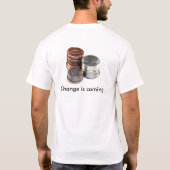 来ています変えて下さい Tシャツ (裏面)