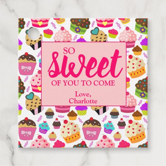 来てくれてありがとうパーティー フェイバータグ (正面)