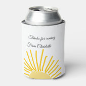 来てくれてありがとう、名前を追加してテキストメッセージを送ってね 缶クーラー (缶正面)